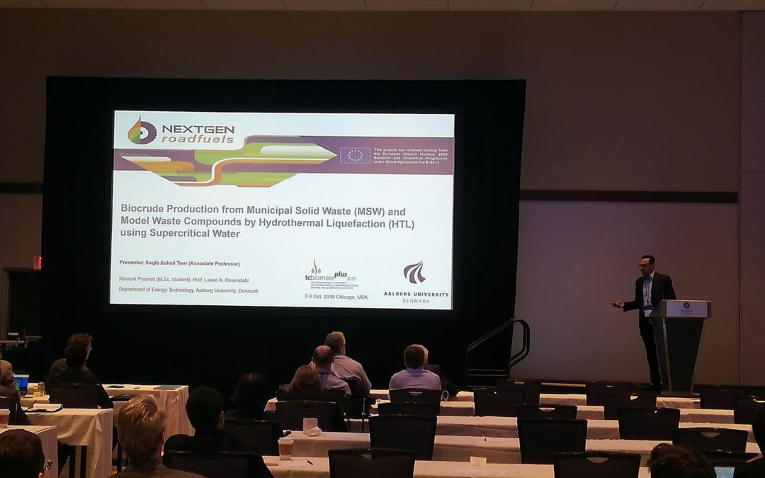 NextGenRoadFuels project presented at TC Biomass 2019 Conference