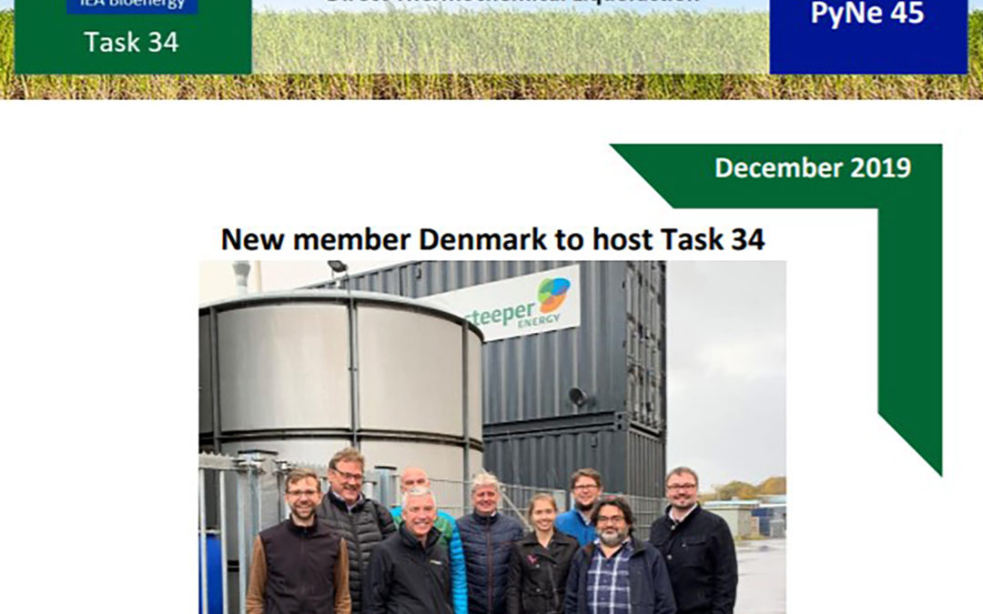 HTL Expert Workshop featured on IEA Bioenergy Task 34 latest newsletter