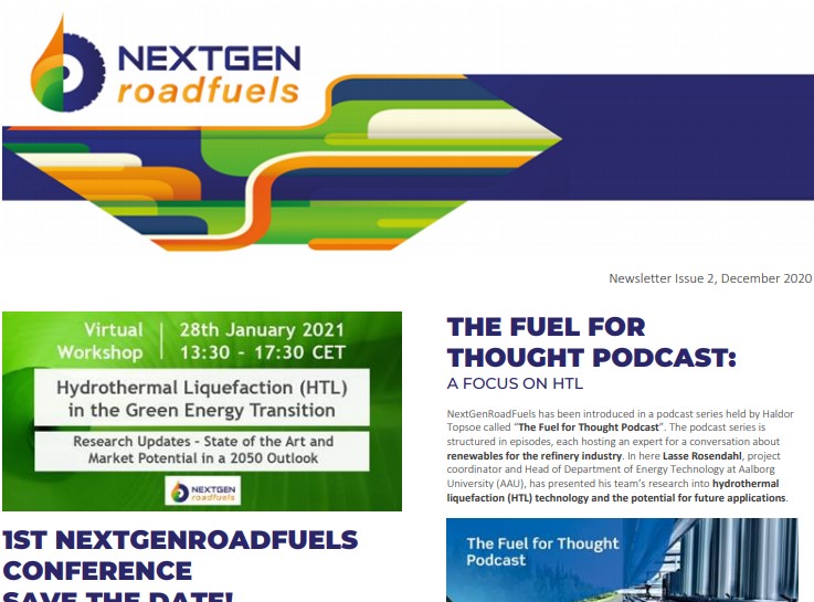 NextGenRoadFuels Second Newsletter is online!